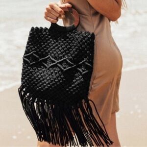 Danielle Nicole Macrame Handbag